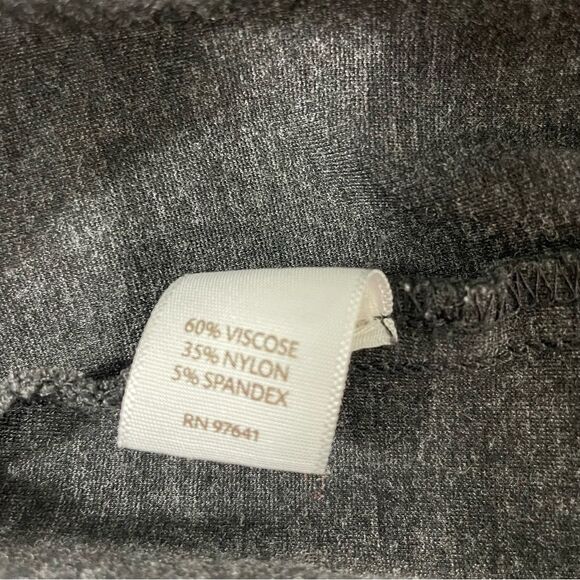 J. Jill Medium 33” Gray Pull-On Pencil Skirt Length- 4.5” Slit - Picture 9 of 11